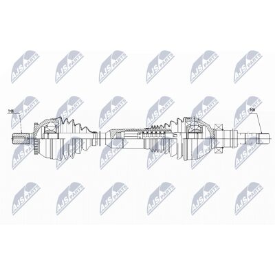 NTY Drive Shaft for Volvo XC90 I - Front Right OE 30651437, 30735277, 30735886 NTY Drive Shaft for Volvo XC90 I - Front Right OE 30651437, 30735277, 30735886