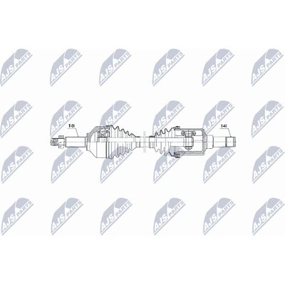 NTY NPW-FR-075 Ford Vorderachse Antriebswelle - Antriebswelle NTY NPW-FR-075 Ford Vorderachse Antriebswelle - Antriebswelle