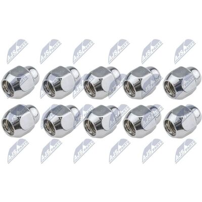 NTY KSP-MZ-001 Wheel Nut - Wheel Nut with Conical Seat F 21 for KIA, HYUNDAI, MAZDA, MITSUBISHI, GENESIS NTY KSP-MZ-001 Wheel Nut - Wheel Nut with Conical Seat F 21 for KIA, HYUNDAI, MAZDA, MITSUBISHI, GENESIS