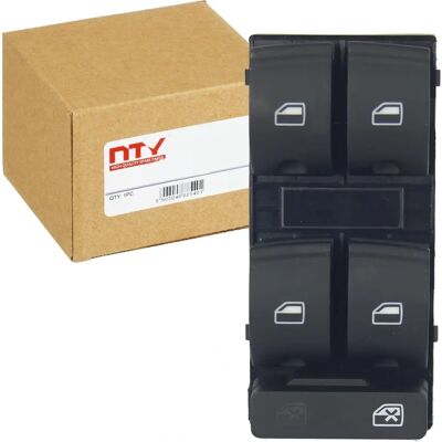 NTY Front Left Window Switch for Audi A4 B7 & Seat Exeo - High Quality NTY Front Left Window Switch for Audi A4 B7 & Seat Exeo - High Quality