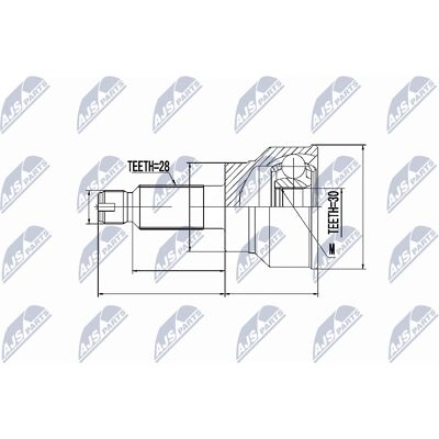 Suzuki NPZ-SU-020 Gelenksatz - 3 Varianten Suzuki NPZ-SU-020 Gelenksatz - 3 Varianten