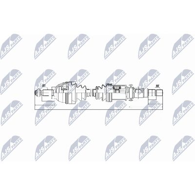 NTY Drive Shaft for Ford Tourneo - Front Right Axle OEM 1328362, 1501261, 2T143B436 NTY Drive Shaft for Ford Tourneo - Front Right Axle OEM 1328362, 1501261, 2T143B436