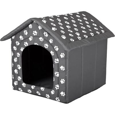 Maison pour chien Reedog - Gris avec empreintes - 38x32x38cm - Publicité Maison pour chien Reedog - Gris avec empreintes - 38x32x38cm - Publicité