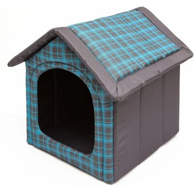 Maison pour chiens Reedog à carreaux bleus 45x44x38cm - Maison pour chiens - Publicité Maison pour chiens Reedog à carreaux bleus 45x44x38cm - Maison pour chiens - Publicité