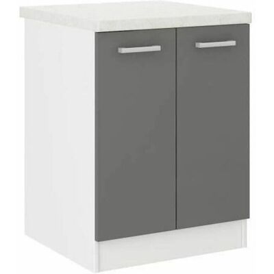 Meuble en mélamine plastique grise BigBuy Home - 60x47x82 cm - Publicité Meuble en mélamine plastique grise BigBuy Home - 60x47x82 cm - Publicité