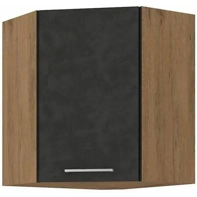 Estantería de Esquina BIGBUY Roble Lancelot y Gris Matera - 1 Puerta 58x72cm Estantería de Esquina BIGBUY Roble Lancelot y Gris Matera - 1 Puerta 58x72cm