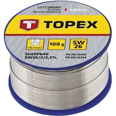 TOPEX Imuperkult Juotostikki - Solder - Sisältää 60% Sn - 100 g TOPEX Imuperkult Juotostikki - Solder - Sisältää 60% Sn - 100 g