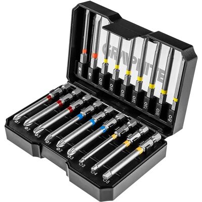 GRAPHITE 56H606 Bit-Set - Schraubendreheraufsätze für Möbel GRAPHITE 56H606 Bit-Set - Schraubendreheraufsätze für Möbel