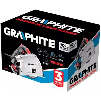Sega a immersione Graphite 1200W - Angolo variabile 0-47° Sega a immersione Graphite 1200W - Angolo variabile 0-47°