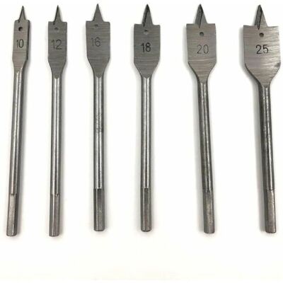 Set di 6 Punte per Legno Top Tools - Foratura Precisa Set di 6 Punte per Legno Top Tools - Foratura Precisa