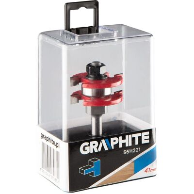 Graphite 56H221 Fräser - Schulterfräser, Hartmetall, 41 mm Durchmesser, 6,35 mm Höhe, 8 mm Schaft Graphite 56H221 Fräser - Schulterfräser, Hartmetall, 41 mm Durchmesser, 6,35 mm Höhe, 8 mm Schaft