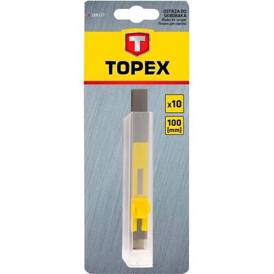 Topex Klingen - 10 Ersatzklingen - 100mm für Glasschaber Topex Klingen - 10 Ersatzklingen - 100mm für Glasschaber