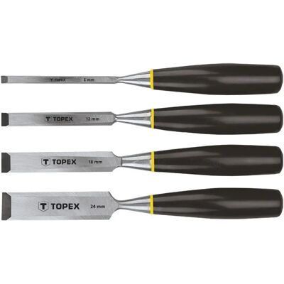 Topex 09A310 - 4-tlg. Stechbeitelsatz - Holzarbeiten Topex 09A310 - 4-tlg. Stechbeitelsatz - Holzarbeiten