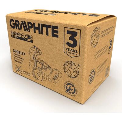 Graphite 58GE137 Tragbarer Exzenterschleifer - Kabellos, 18V Graphite 58GE137 Tragbarer Exzenterschleifer - Kabellos, 18V