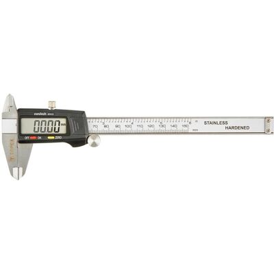 Topex 150mm Digitaler Messschieber - Präzise, Robust, Kunststoffetui Topex 150mm Digitaler Messschieber - Präzise, Robust, Kunststoffetui