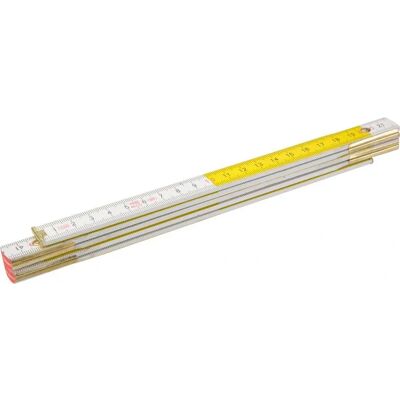 Metro pieghevole in legno Topex - 1m - Resistente & Preciso Metro pieghevole in legno Topex - 1m - Resistente & Preciso