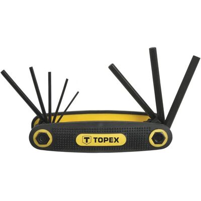 Topex 35D958 Inbusschlüssel-Set - 8 Größen, Ergonomische Griffe Topex 35D958 Inbusschlüssel-Set - 8 Größen, Ergonomische Griffe