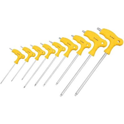 Topex - T-Form Torx-Schlüssel Set 9 stk T10-T50 Topex - T-Form Torx-Schlüssel Set 9 stk T10-T50