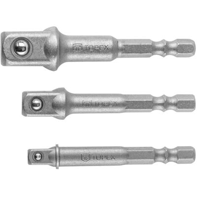 Topex Adapter-Set - Grössen 1/4/3/8/1/2'' - Stecknuss Zubehör Topex Adapter-Set - Grössen 1/4/3/8/1/2'' - Stecknuss Zubehör
