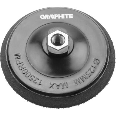 Accessoire perceuse GRAPHITE 55H827 - M14, 125mm, Disque en caoutchouc flexible Accessoire perceuse GRAPHITE 55H827 - M14, 125mm, Disque en caoutchouc flexible
