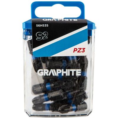 GRAPHITE 56H535 Impact PZ3 25mm Schraubendreherbits - Schraubendreher Bits GRAPHITE 56H535 Impact PZ3 25mm Schraubendreherbits - Schraubendreher Bits
