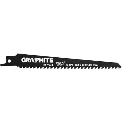 Graphite - Reciprocating Saw Blade - 152x19x1.25mm - 6TPI - Saw blade Graphite - Reciprocating Saw Blade - 152x19x1.25mm - 6TPI - Saw blade