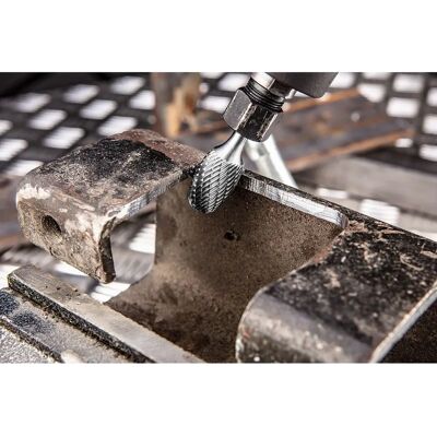 Graphite 55H368 Drehbohrer - Typ E Metallspitze, Oval, 16x25mm - Bohrer Graphite 55H368 Drehbohrer - Typ E Metallspitze, Oval, 16x25mm - Bohrer