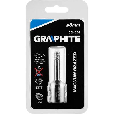Graphite 55H301 Bohrmaschinen-Zubehör - Diamant 8mm M14 Graphite 55H301 Bohrmaschinen-Zubehör - Diamant 8mm M14