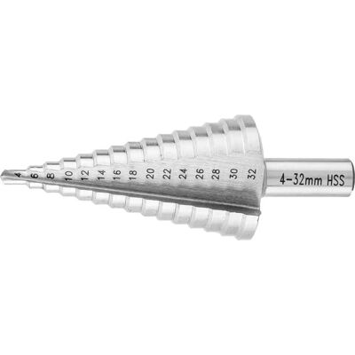 GRAPHITE 57H740 Stufenbohrer - 4-32mm vielseitiges Stahlbohrer GRAPHITE 57H740 Stufenbohrer - 4-32mm vielseitiges Stahlbohrer