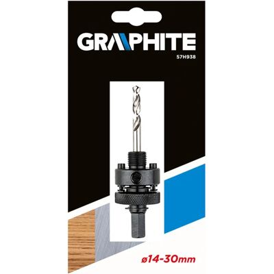 Seghetto a tazza Graphite 57H938 - Adattatore 14-30mm HSS Seghetto a tazza Graphite 57H938 - Adattatore 14-30mm HSS
