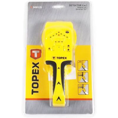 Detektor Topex 3 en 1 para metal, madera y cables vivos Detektor Topex 3 en 1 para metal, madera y cables vivos
