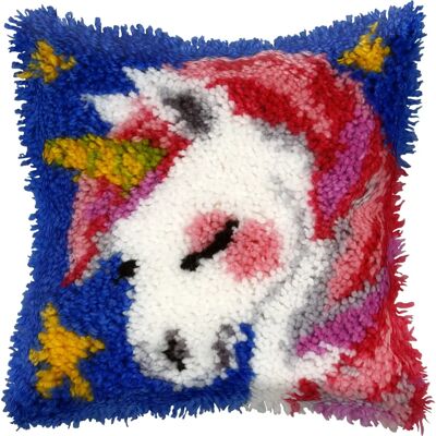 Orchidea - Latch Hook Kit - Unicorn - 25.5x25.5 cm - Cushion Orchidea - Latch Hook Kit - Unicorn - 25.5x25.5 cm - Cushion