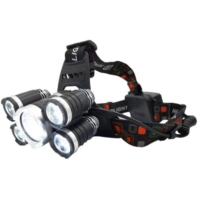 Unknown - 5LED - 4500 lm - Aufladbar - Stirnlampe Unknown - 5LED - 4500 lm - Aufladbar - Stirnlampe