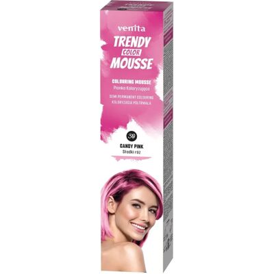 Venita Trendy Color Mousse - Candy Pink - Haartönung - 75 ml Venita Trendy Color Mousse - Candy Pink - Haartönung - 75 ml