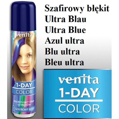 Venita 1-Tages Farb Spray No. 12 - Ultra Blue - Haartyp Venita 1-Tages Farb Spray No. 12 - Ultra Blue - Haartyp