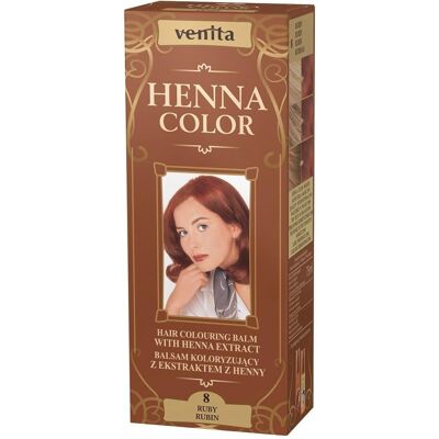 Venita Henna Color Rubin - Haarfarbenbalsam mit natürlichem Henna-Extrakt Venita Henna Color Rubin - Haarfarbenbalsam mit natürlichem Henna-Extrakt