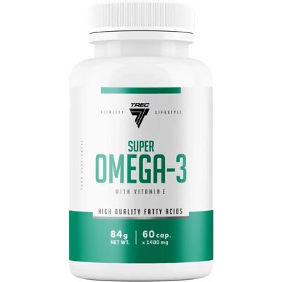 Trec Nutrition - Super Oméga-3 - 60 Kapsler - Nahrungsergänzung Trec Nutrition - Super Oméga-3 - 60 Kapsler - Nahrungsergänzung