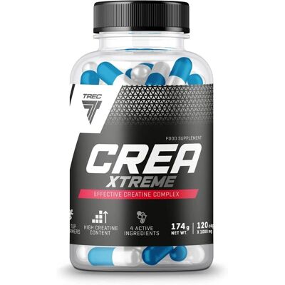 Trec Nutrition Crea Xtreme - Suplement kreatynowy - 120 kapsułek Trec Nutrition Crea Xtreme - Suplement kreatynowy - 120 kapsułek