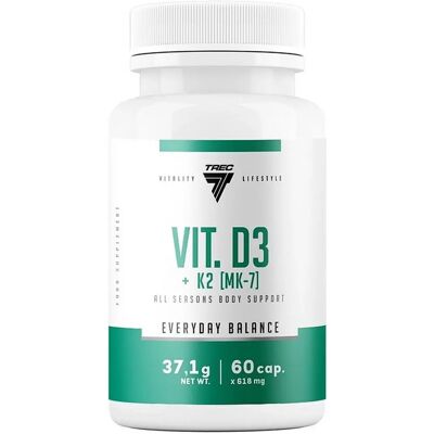 Trec Nutrition Vit D3 + K2 MK-7 - Vitamins & Supplements Trec Nutrition Vit D3 + K2 MK-7 - Vitamins & Supplements