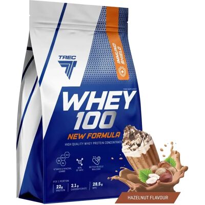 Trec Nutrition Whey 100 - Orzech laskowy - 700g Białko w proszku Trec Nutrition Whey 100 - Orzech laskowy - 700g Białko w proszku