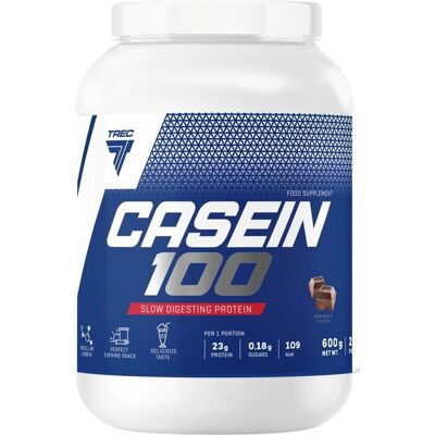 Trec Nutrition Casein 100 - Czekolada - 600 gramów Trec Nutrition Casein 100 - Czekolada - 600 gramów