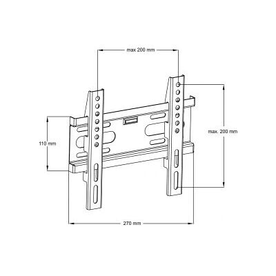 ART AR-44 Wandhalterung für 14-42" LCD/LED Fernseher - Metall - Schwarz ART AR-44 Wandhalterung für 14-42" LCD/LED Fernseher - Metall - Schwarz