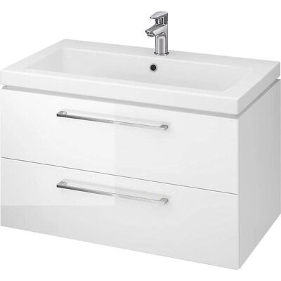 Conjunto de lavabo suspendido Cersanit Lara - 80cm Mueble de baño Conjunto de lavabo suspendido Cersanit Lara - 80cm Mueble de baño