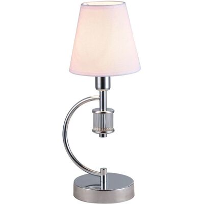 Lampa stołowa Liverpool od CosmoLight - Metal Kryształ Tekstylia - 40W Lampa stołowa Liverpool od CosmoLight - Metal Kryształ Tekstylia - 40W