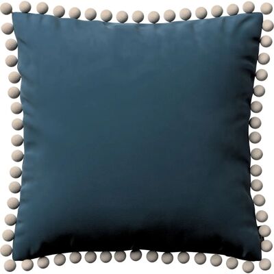 Marka 45x45cm - Niebieska dekoracyjna poszewka na poduszkę Marka 45x45cm - Niebieska dekoracyjna poszewka na poduszkę