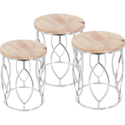 Dekoria Ralio Beistelltisch - Metall & Holz, 42×42×53,5cm Dekoria Ralio Beistelltisch - Metall & Holz, 42×42×53,5cm