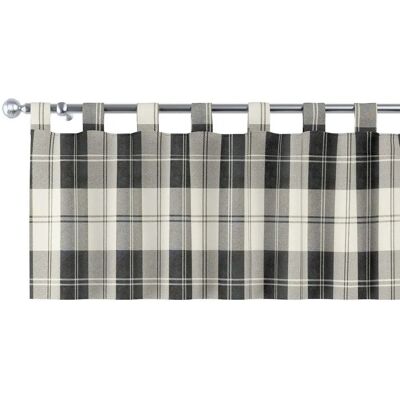 Dekoria - Lambrekin na szelkach - grau/schwarz - 130x40 - Valance Dekoria - Lambrekin na szelkach - grau/schwarz - 130x40 - Valance