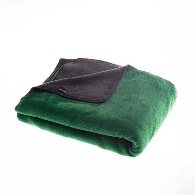 Dekoria - Koc Cosy Home 150x200cm Forest - Dwustronny - Głęboka zieleń/grafit - Blanket Dekoria - Koc Cosy Home 150x200cm Forest - Dwustronny - Głęboka zieleń/grafit - Blanket