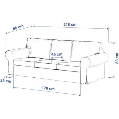 IKEA Ektorp - rot - 218x88x88 cm - Sofaubezug IKEA Ektorp - rot - 218x88x88 cm - Sofaubezug