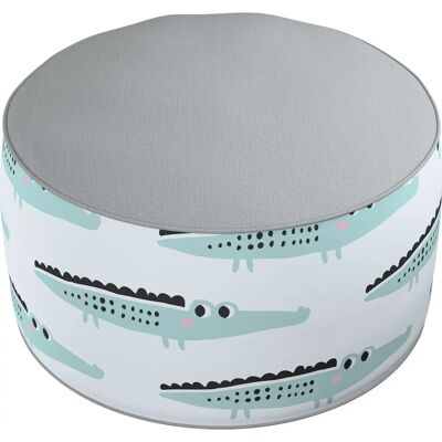 Coli - Coli Dwukolorowy - Ziele Olwne - 50x25 cm - Pouf Coli - Coli Dwukolorowy - Ziele Olwne - 50x25 cm - Pouf